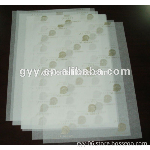 Hot stamping gold and silver wrapping paper/ tissue paper /silk paper